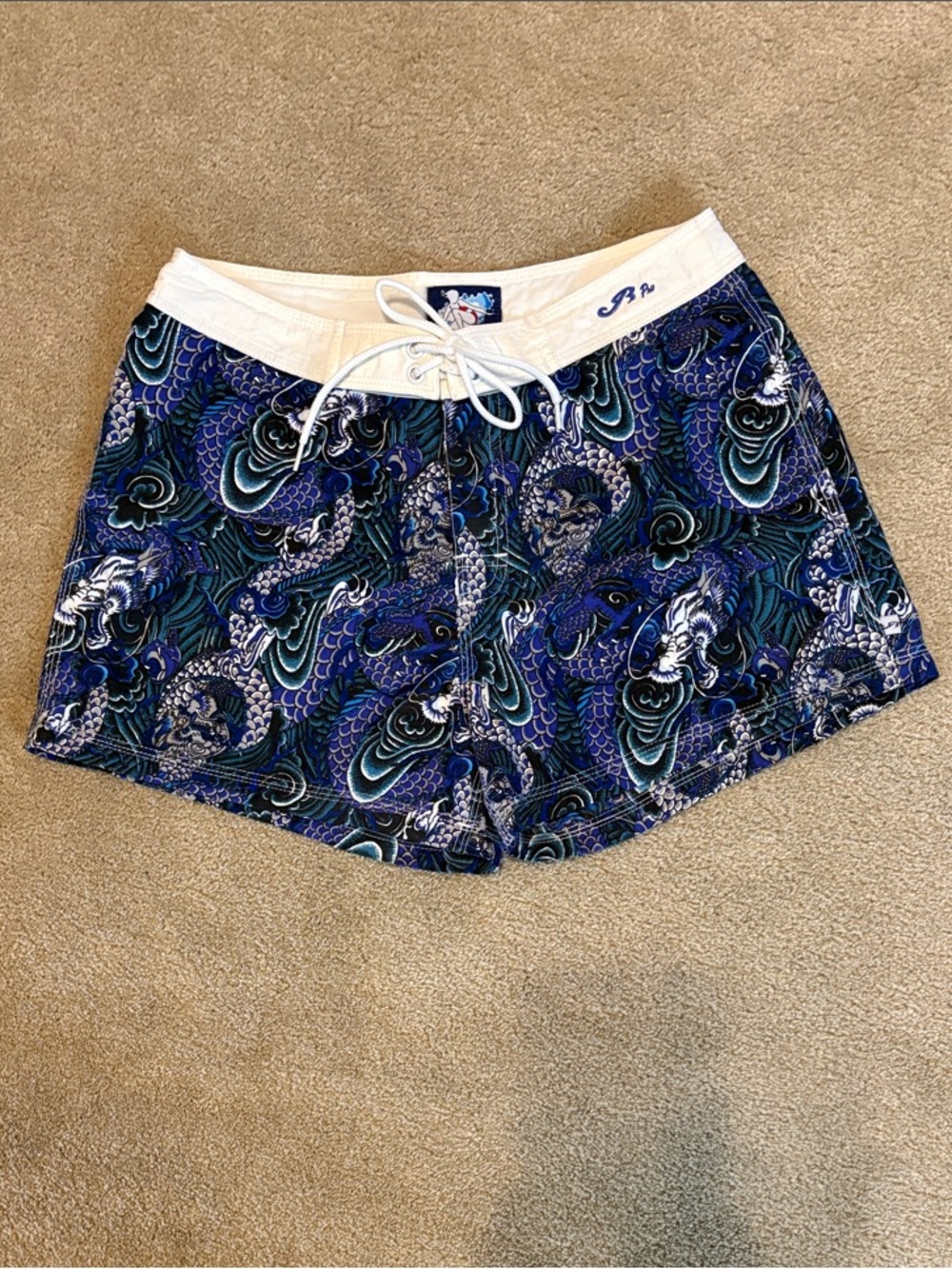 Vintage Pac Sun Body Waves Pro Line Dragon Board Shorts